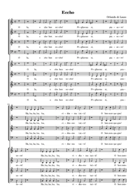 O la, o che bon eccho!