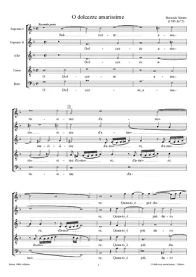 O dolcezze amarissime (Seconda parte), SWV 2