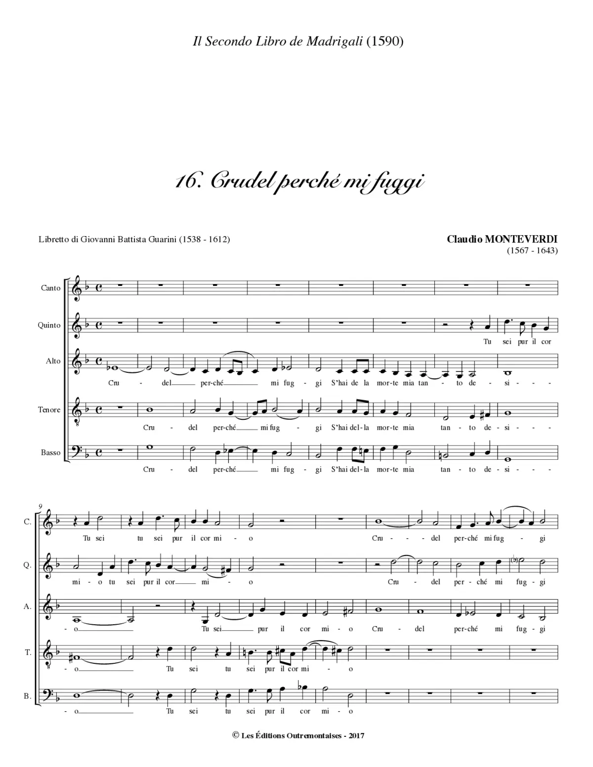 Crudel perché mi fuggi - Page 1