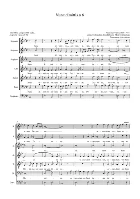 Nunc dimittis a 6