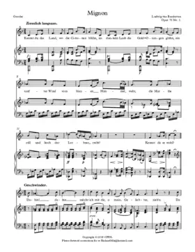 Kennst du das Land, Op. 75 No. 1