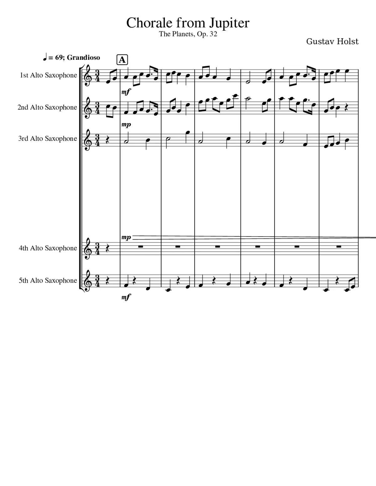 (wip) Chorale from Jupiter but with 5 altos - Page 1