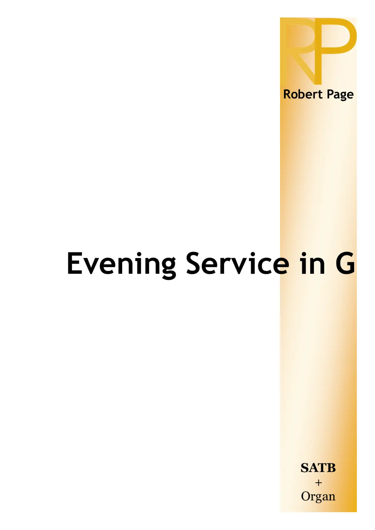 Evening Service in G - Page 1