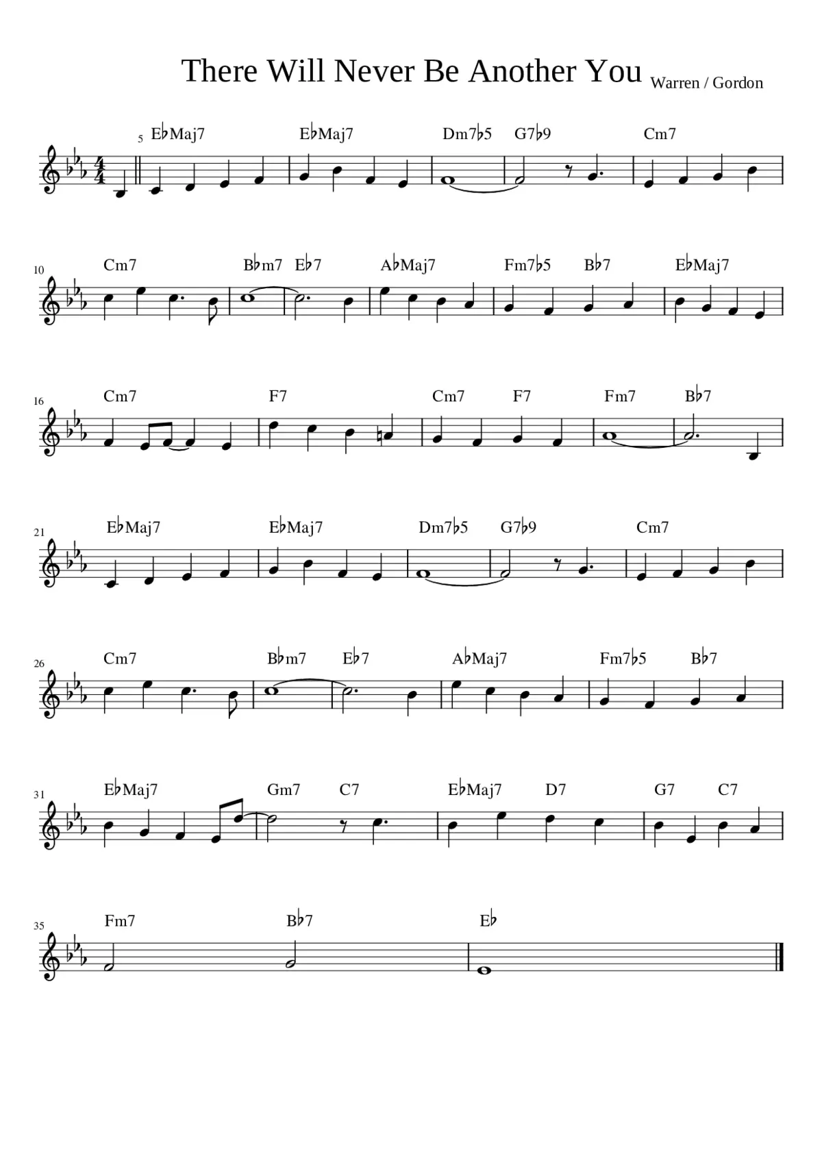 there will never be another you - Page 1