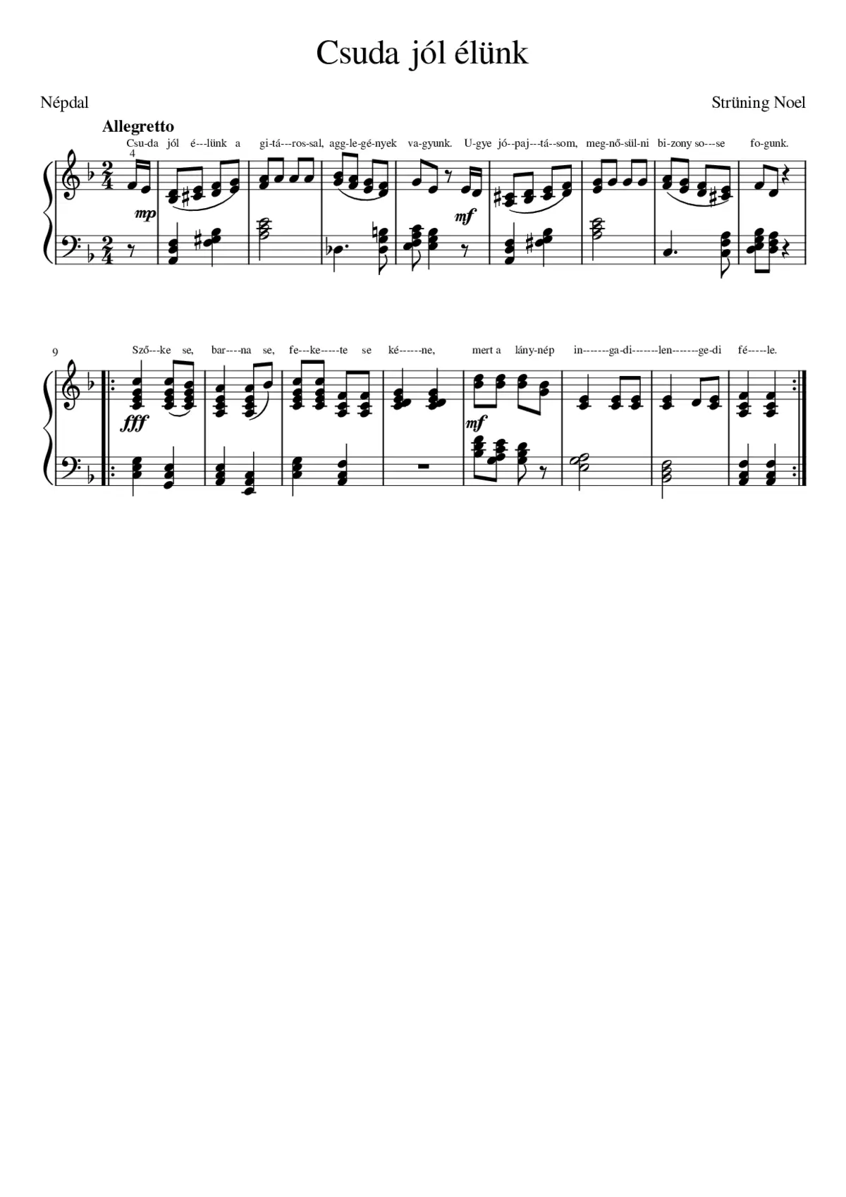 Csuda jól élünk a gitárossal - Page 1