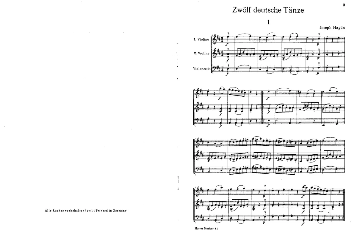 12 German Dances - Page 1