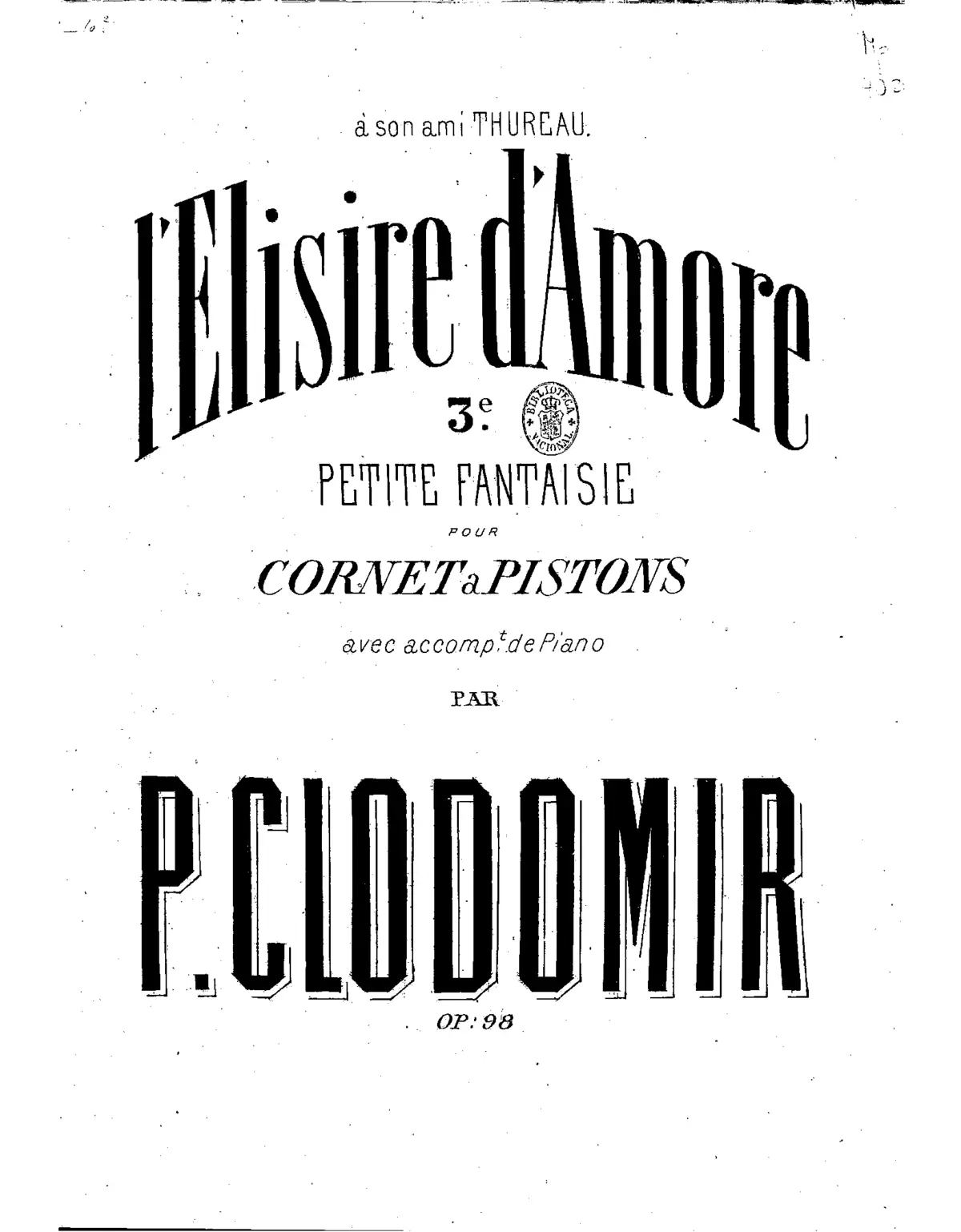 'L'elisir d'amore' de G. Donizetti - Page 1