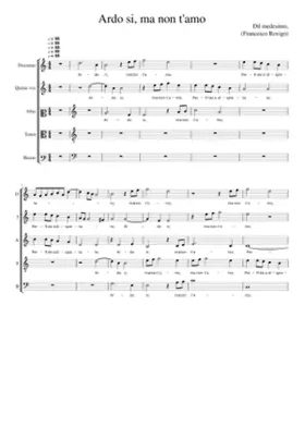 Ardo si ma non t'amo (Rovigo's 1st setting may be found here.)