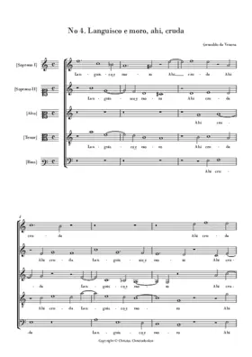 Languisce e moro, ahi, cruda