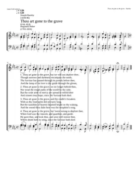 Thou art gone to the grave