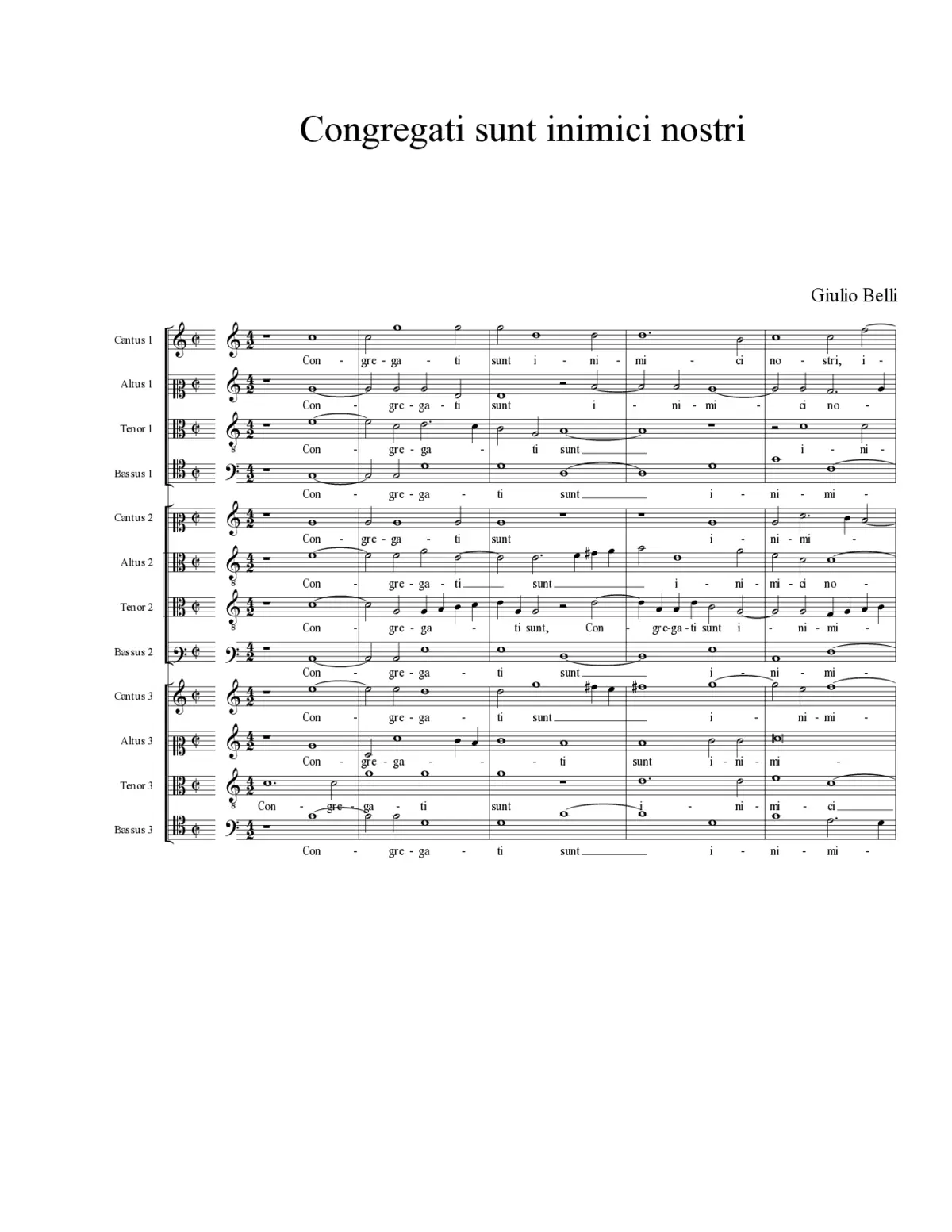 Congregati sunt inimici nostri - Page 1