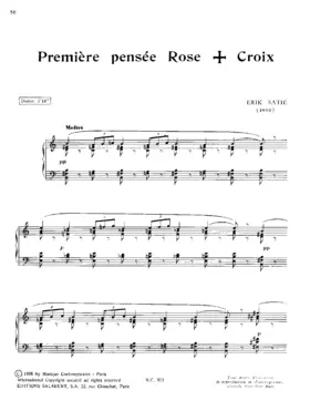 Première pensée Rose+Croix