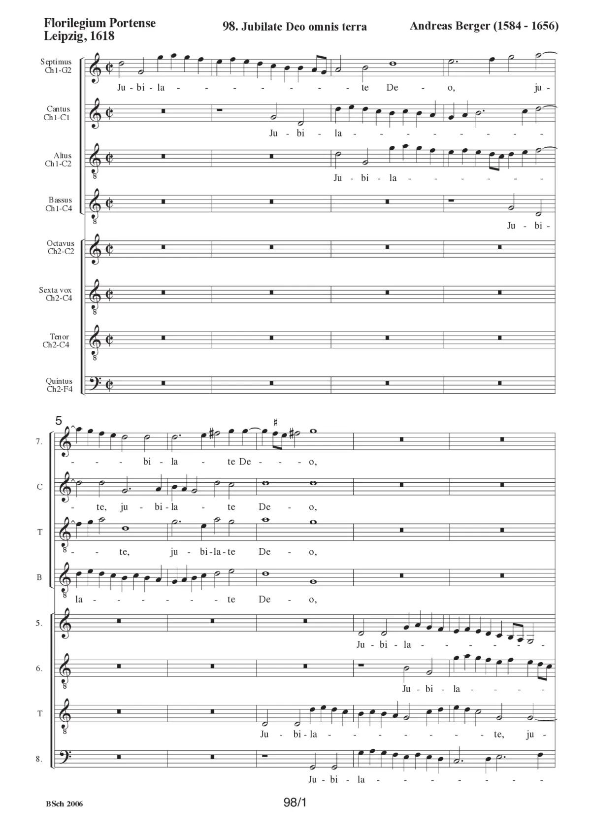 Jubilate - Page 1