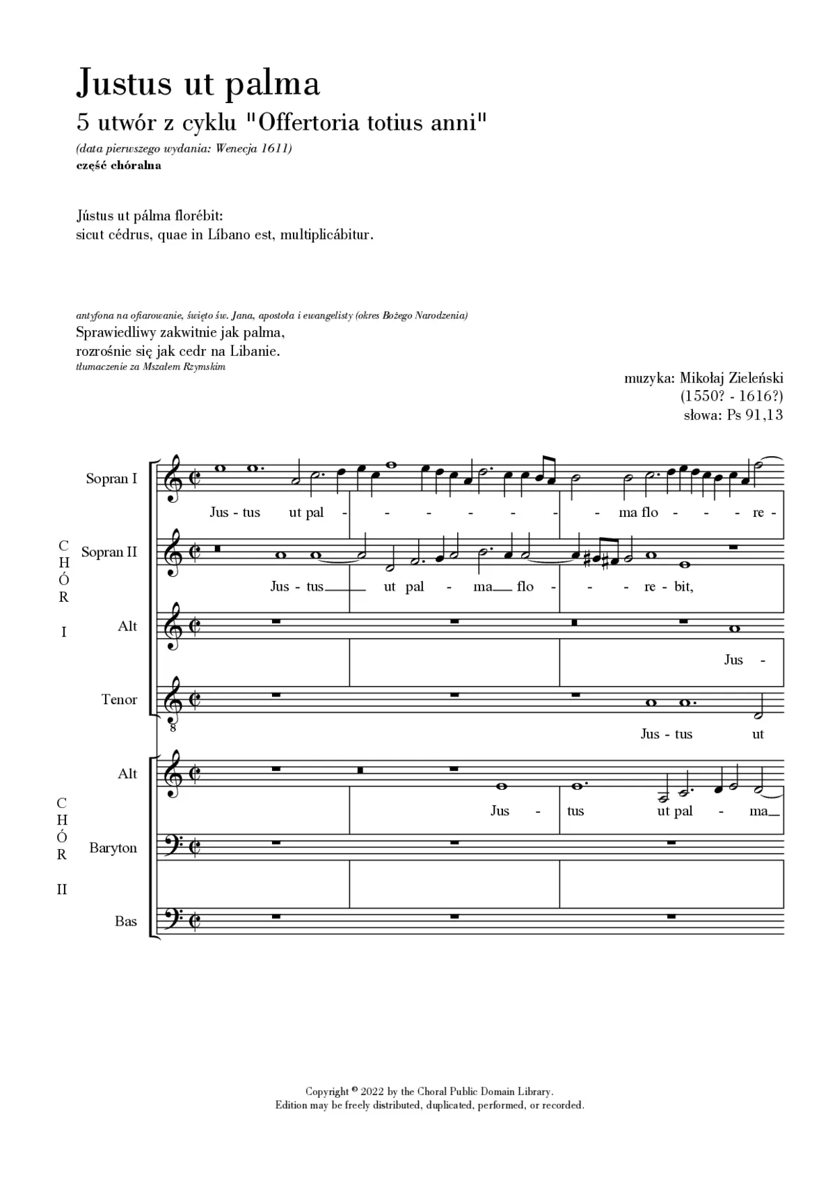 Justus ut palma - Page 1