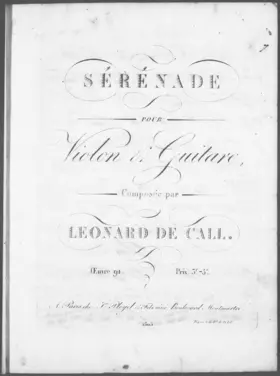 Sérénade pour Violon & Guitare
