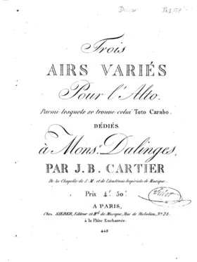 3 Airs Variés for Viola