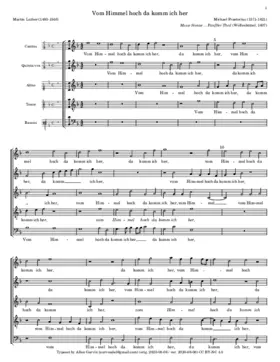 Vom Himmel hoch da komm ich her a 5