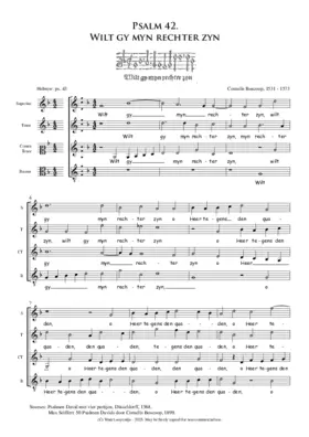 Wilt gy myn rechter zyn - Ps 42