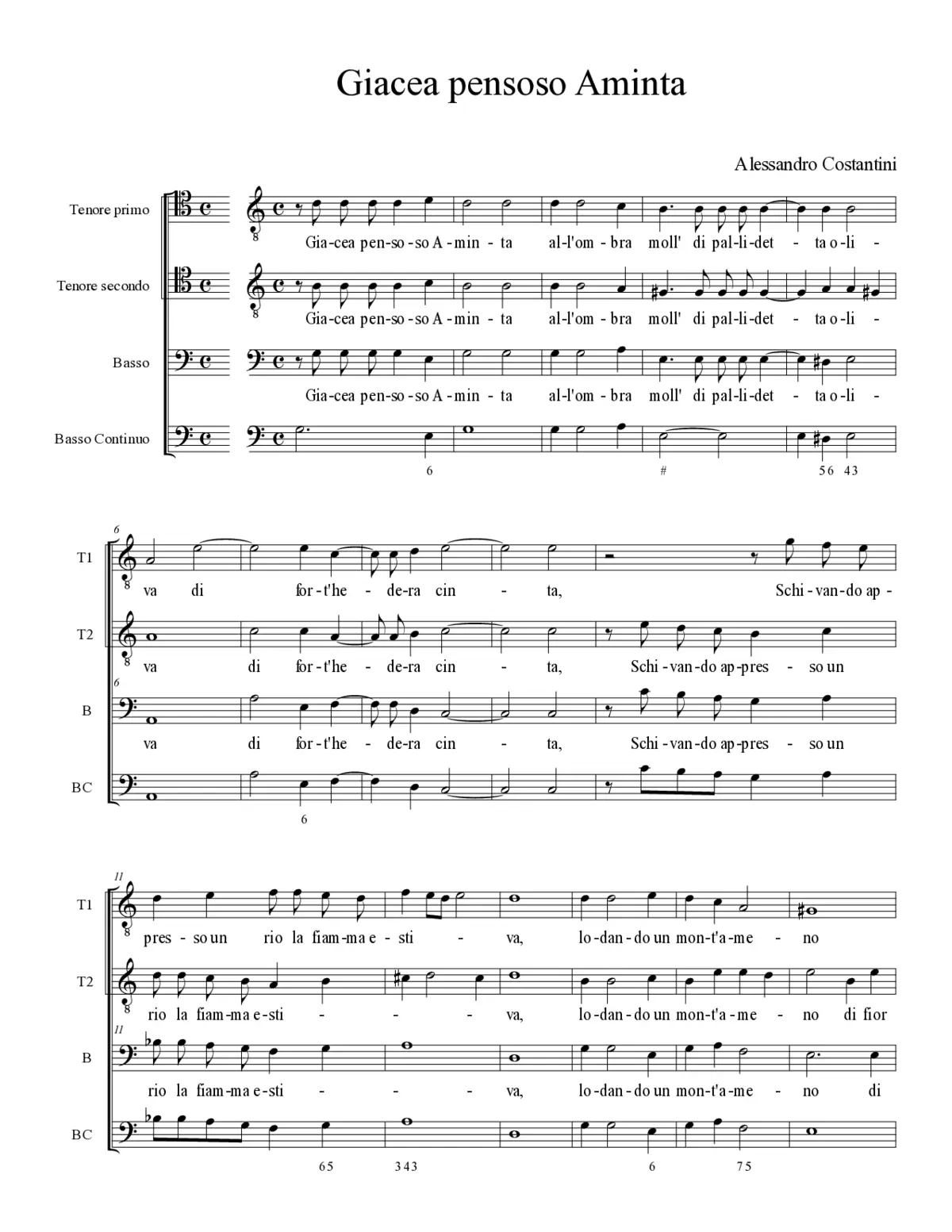 Giacea pensoso Aminta - Page 1