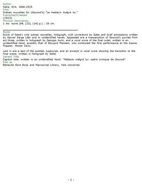 Scènes nouvelles pour 'Le médecin malgré lui'