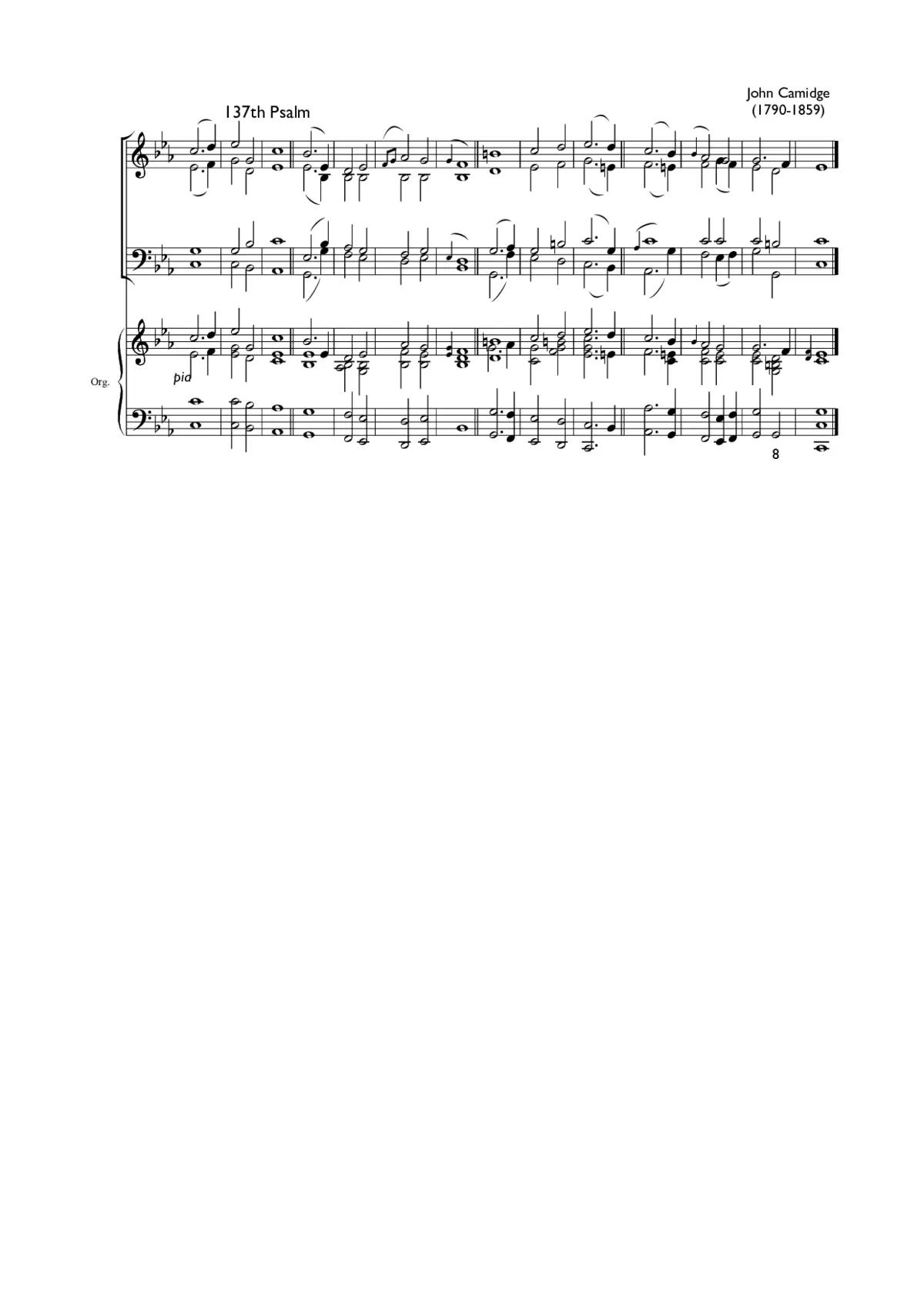 Double chant in C minor II - Page 1