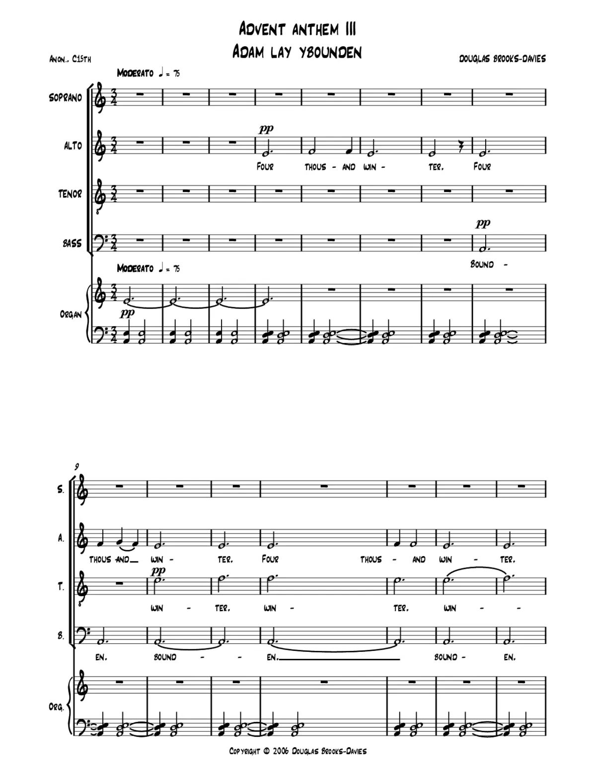 Adam lay ybounden - Page 1