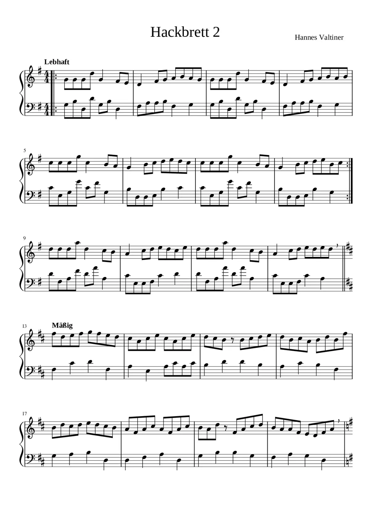Hackbrett 2 - Page 1