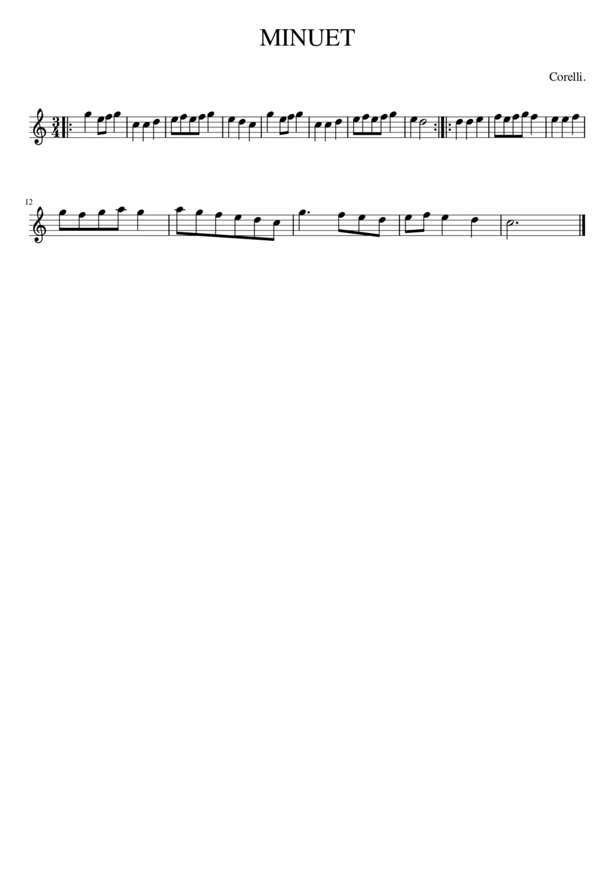 MINUET - Page 1