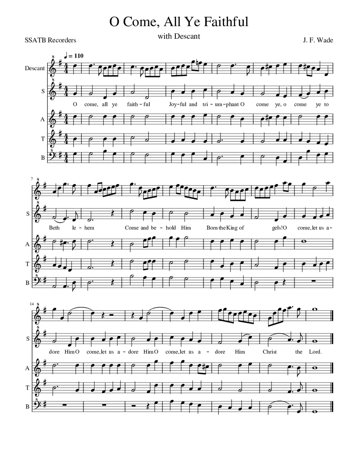 adeste fideles - Page 1