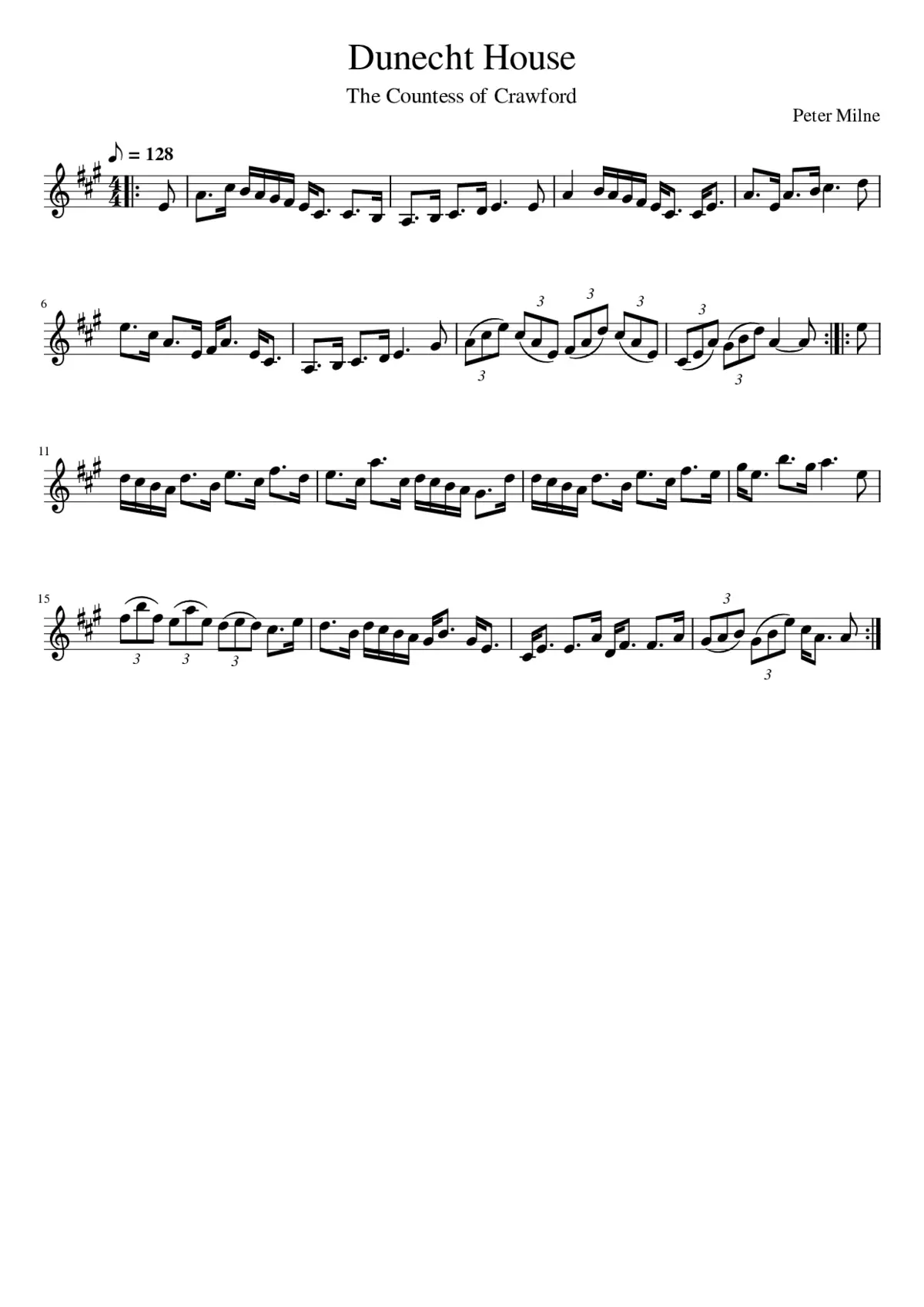 Dunecht House - Page 1