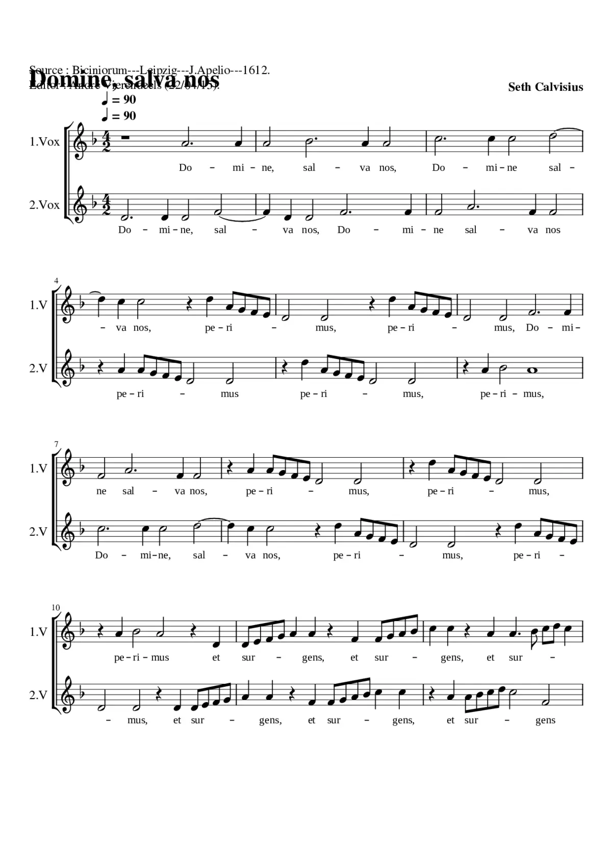 Domine salva nos - Page 1