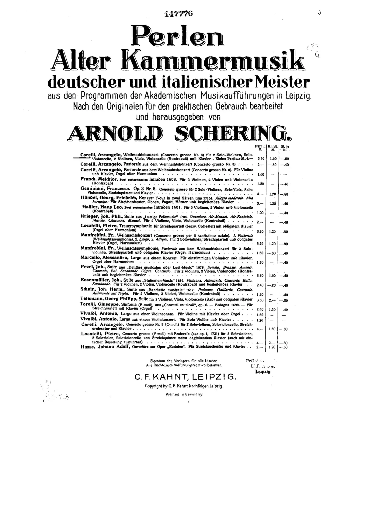 Concerto grosso No.8 'Fatto per la Notte di Natale' - Page 1