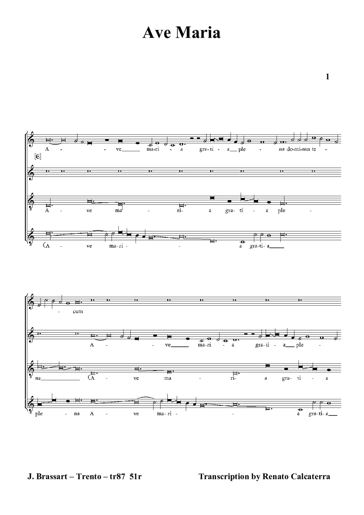 Ave Maria II - Page 1