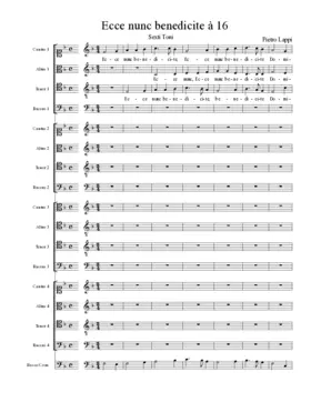 Ecce nunc benedicite à 16