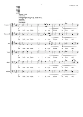 Morgengesang Op. 138 No. 2