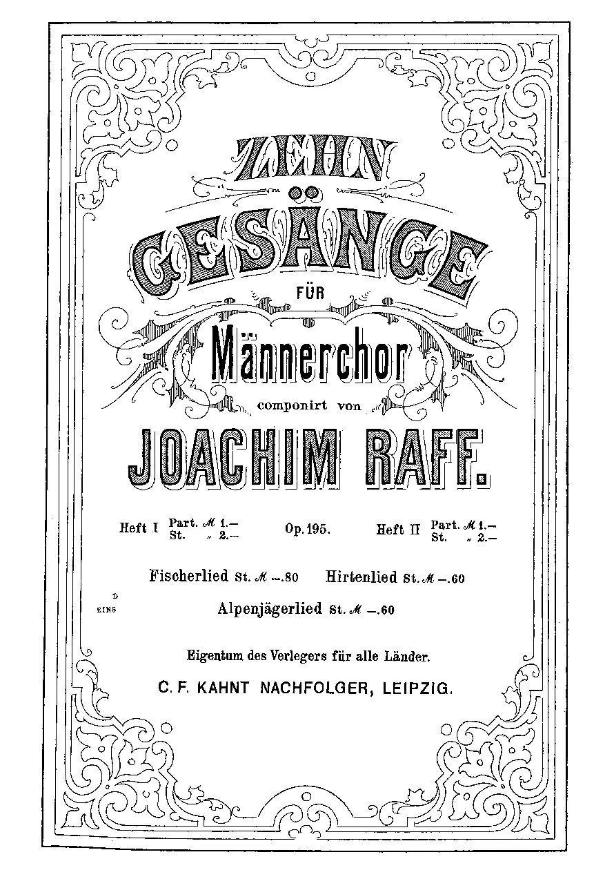 10 Gesänge für Männerchor - Page 1