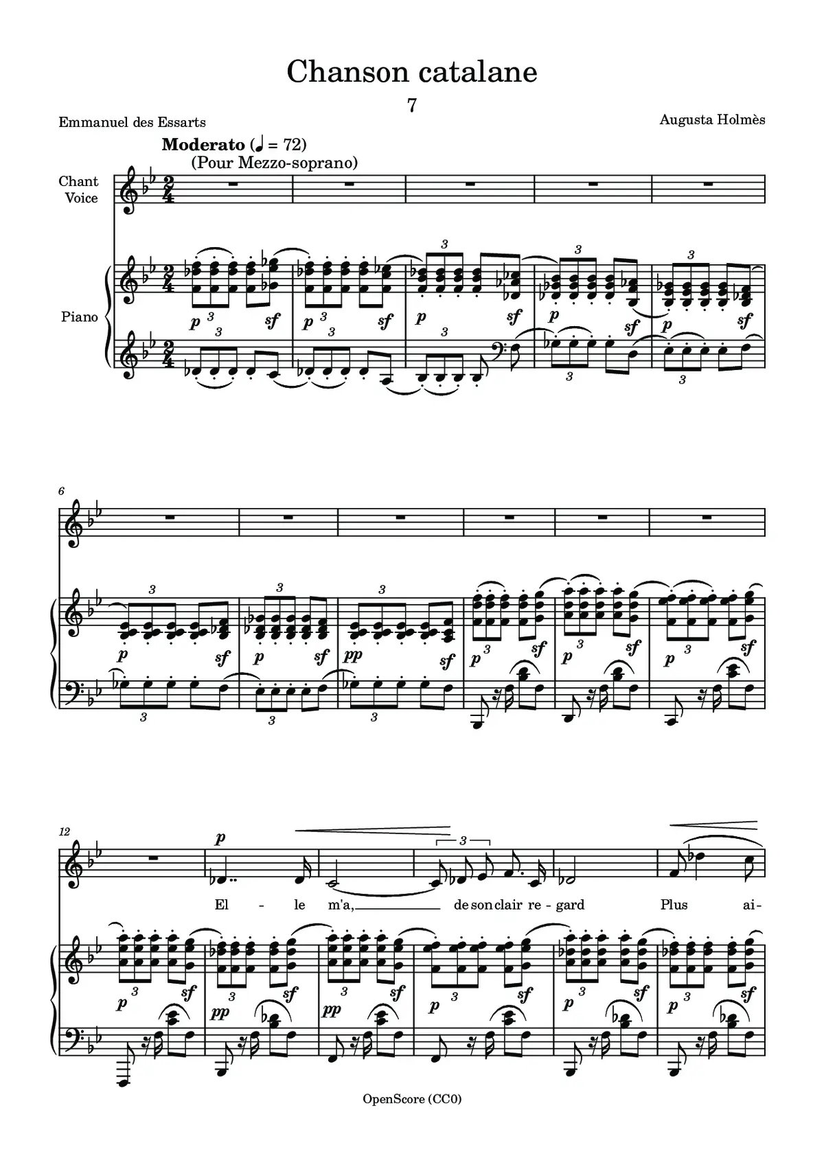 Chanson catalane - Page 1
