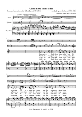 Once more I hail Thee, WoO 152, No.3