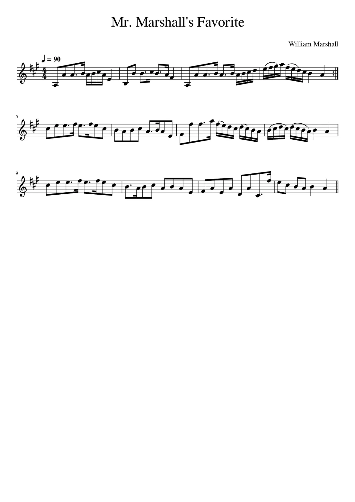 Mr. Marshall's Favorite - Page 1