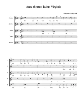 Ante thorum huius Virginis