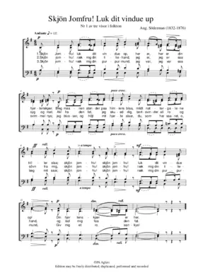 Sjön Jomfru! Lukk dit Vindue op