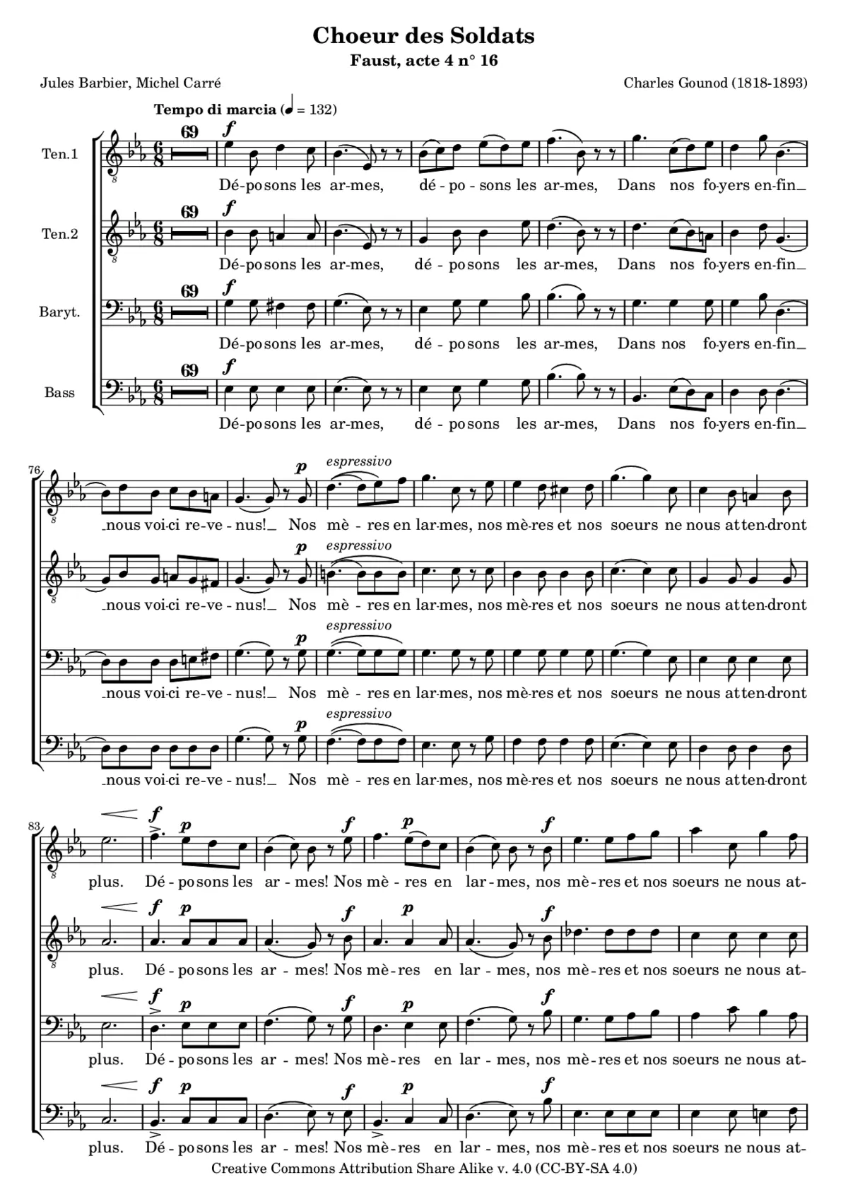 Chœur des soldats (from Faust) - Page 1