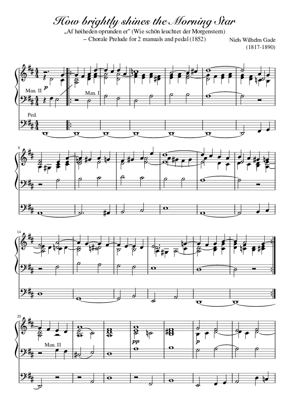 3 Choralforspil - Page 1