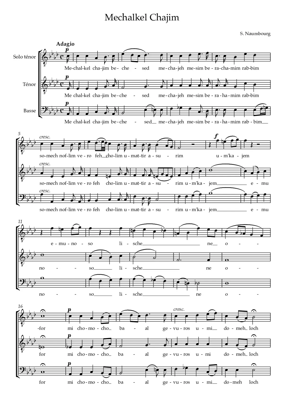 Mechalkel Chayim - Page 1