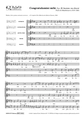 Congratulamini mihi — Et beatam me dicent