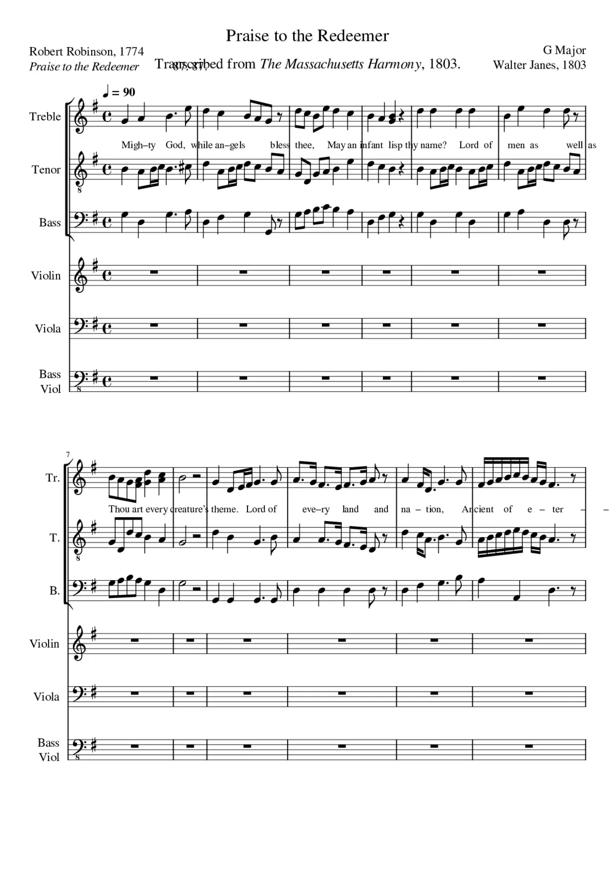 Praise to the Redeemer - Page 1