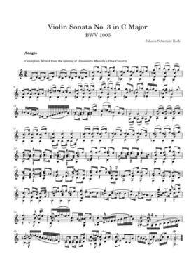 Violin Sonata No.3 in C major BWV 1005