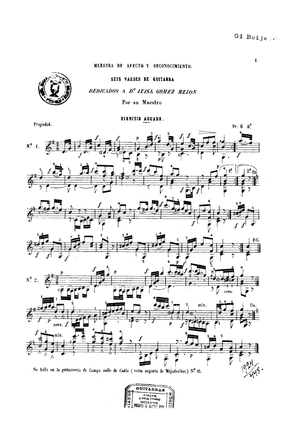 6 Valses - Page 1