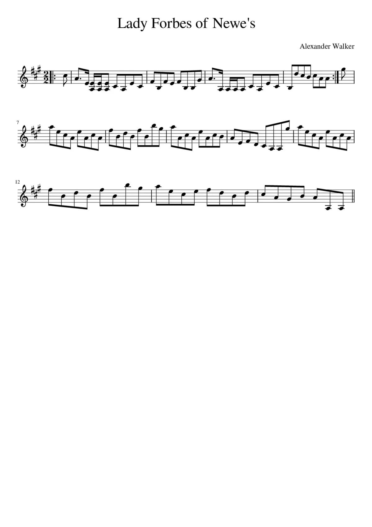 Lady Forbes of Newe's - Page 1