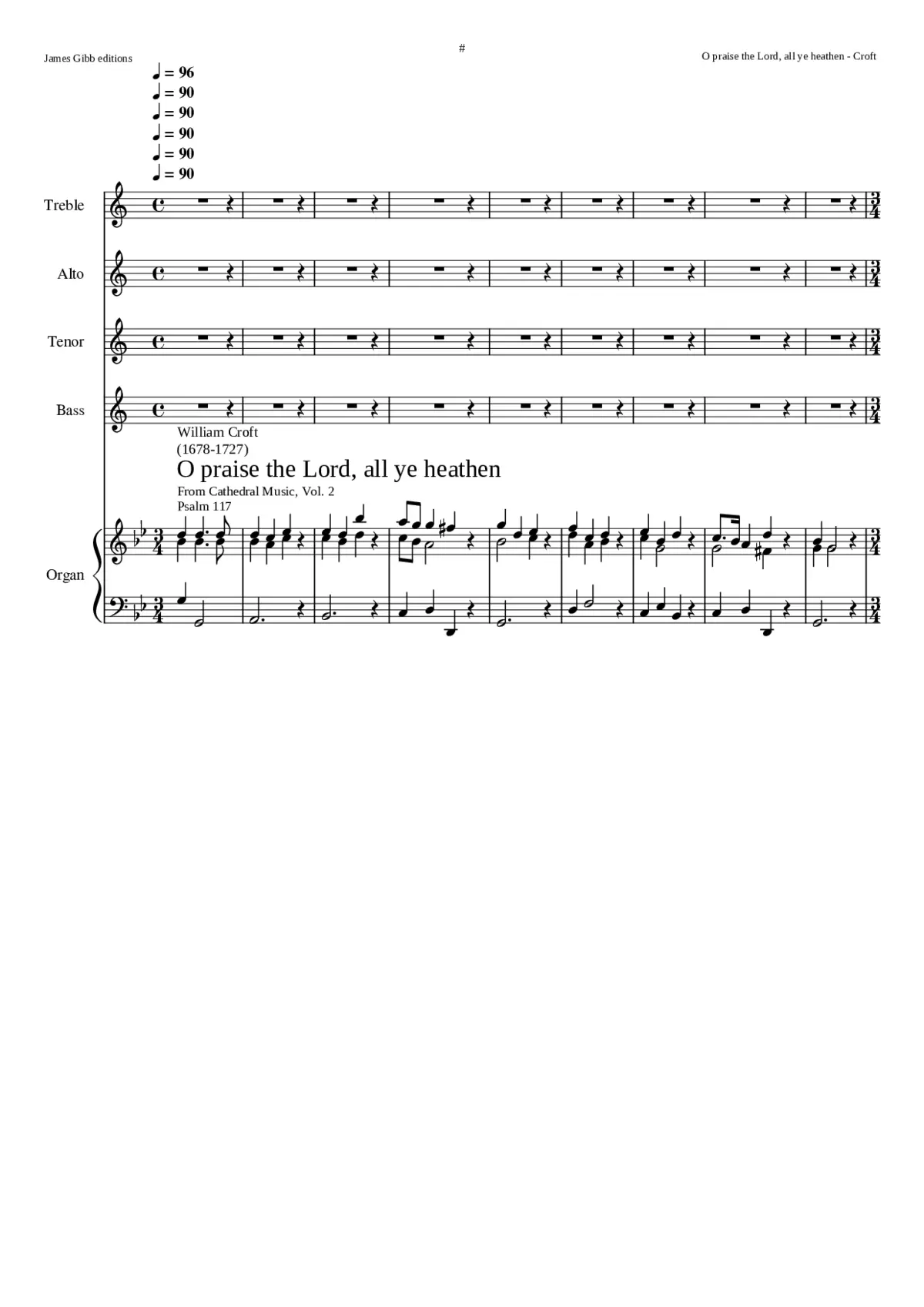 O praise the Lord all ye heathen - Page 1